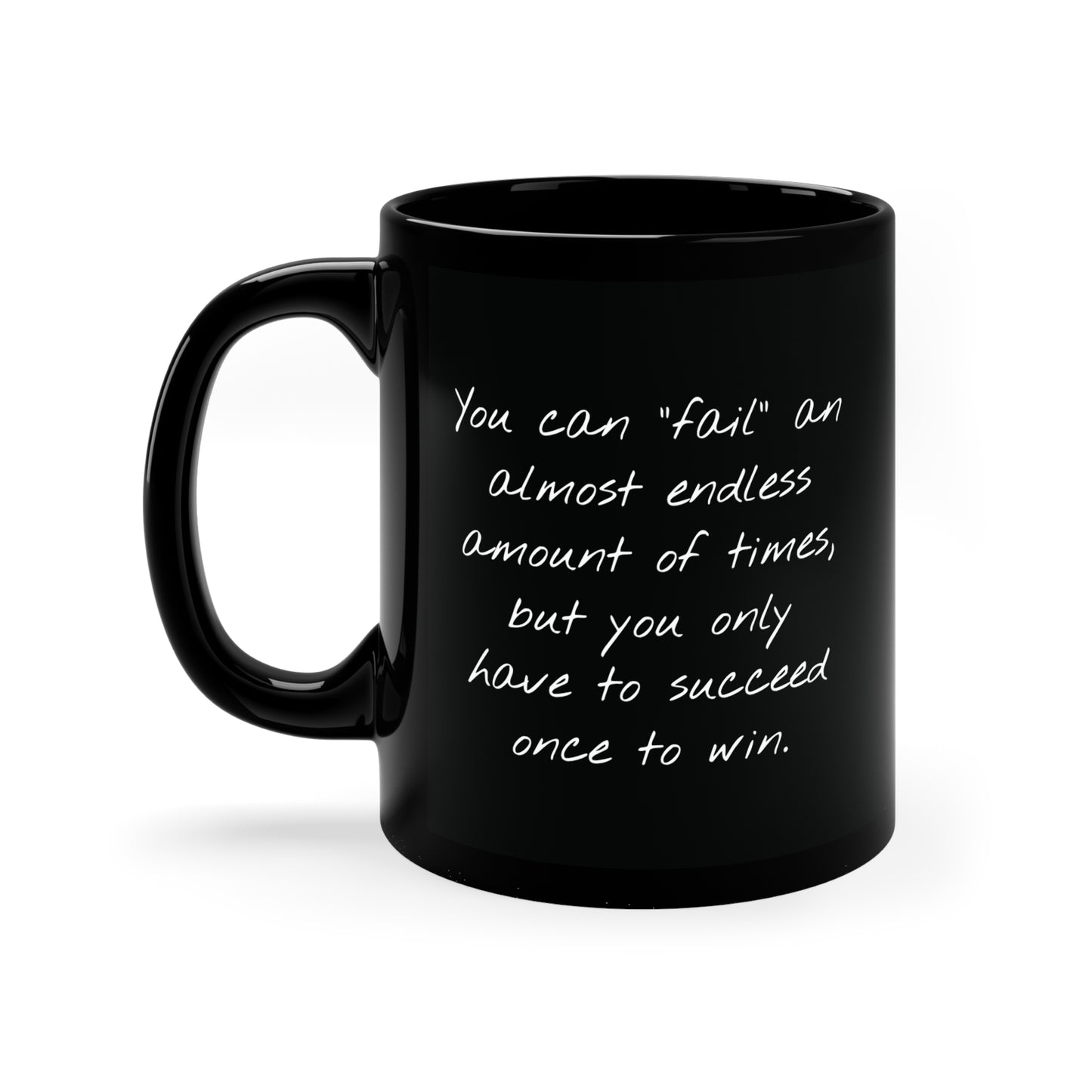 11oz Black Alpha Mug with Success Quote