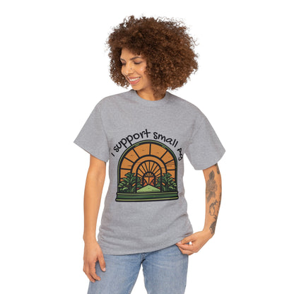 Unisex Heavy Cotton Tee: I Support Small Ag