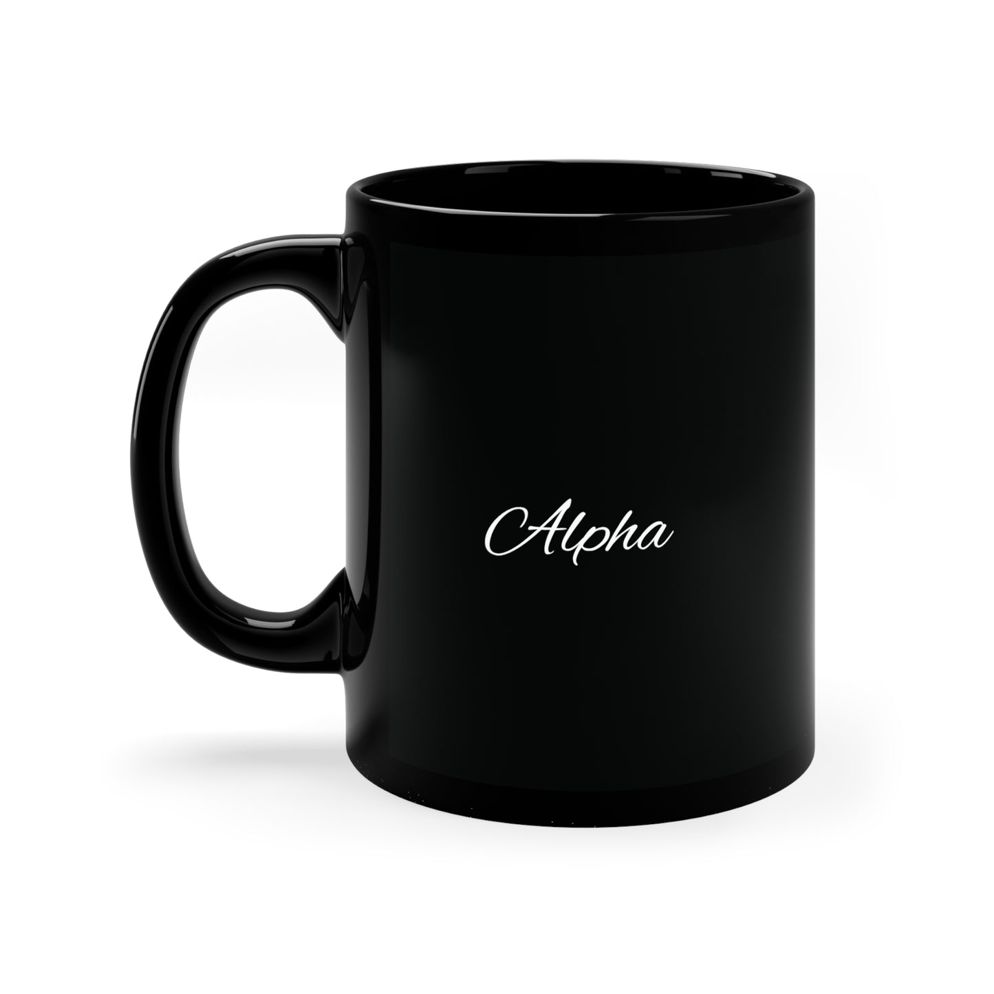 11oz Black Alpha Mug