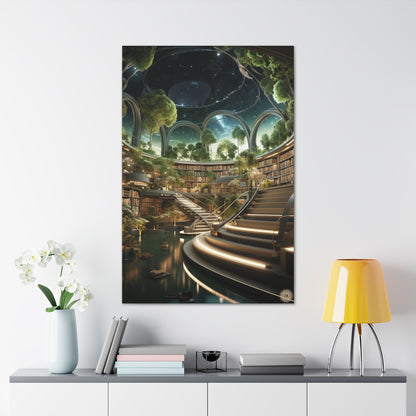 Art by Kendyll: "Infinity Edged Library" on Canvas