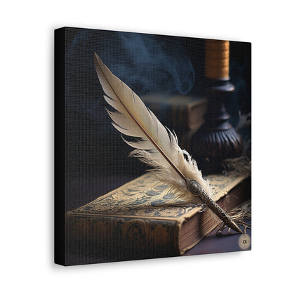 Art by Kendyll: "Quill and Journal" on Canvas