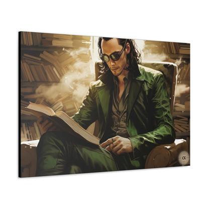 Art by Kendyll: "Loki, The Librarian" on Canvas