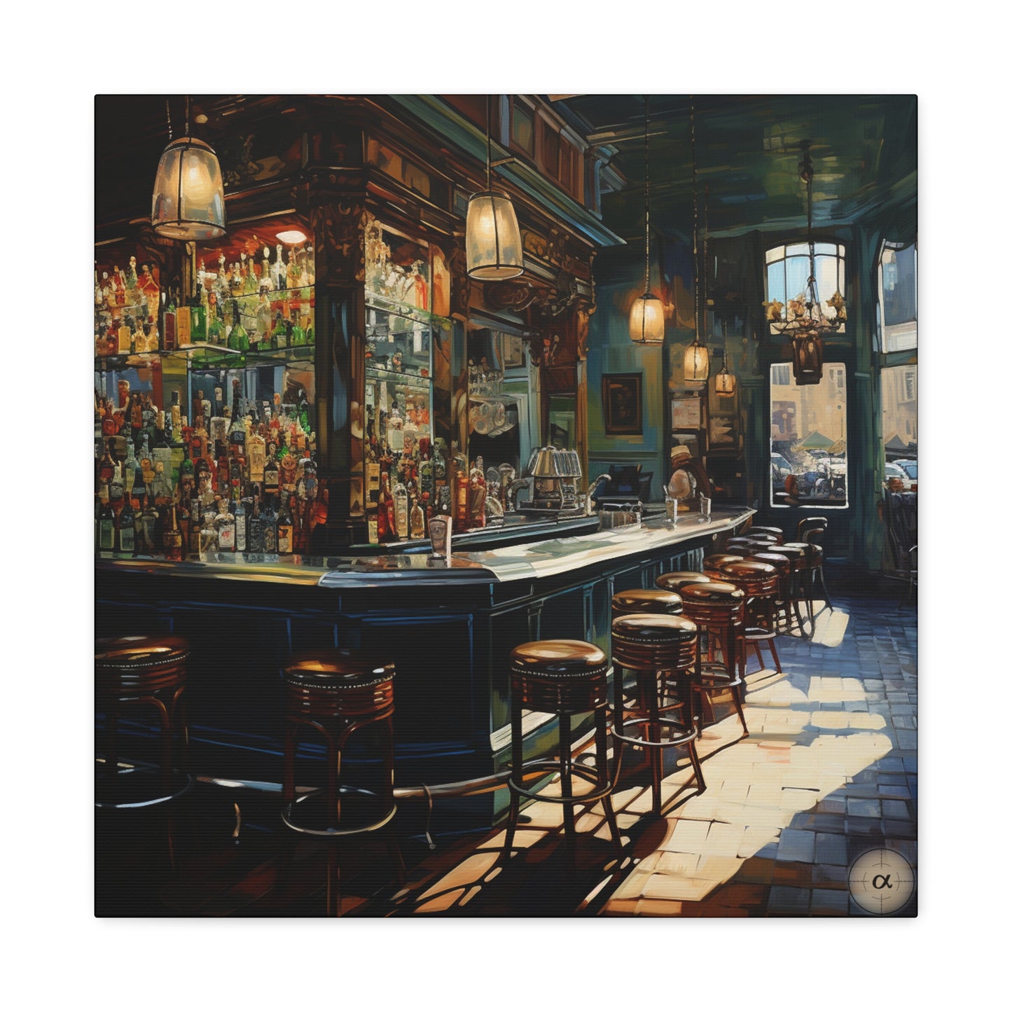 Art by Kendyll: "French Quarter Bar" on Canvas