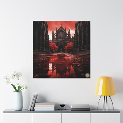 Art by Kendyll: "Cathedral in Red" on Canvas