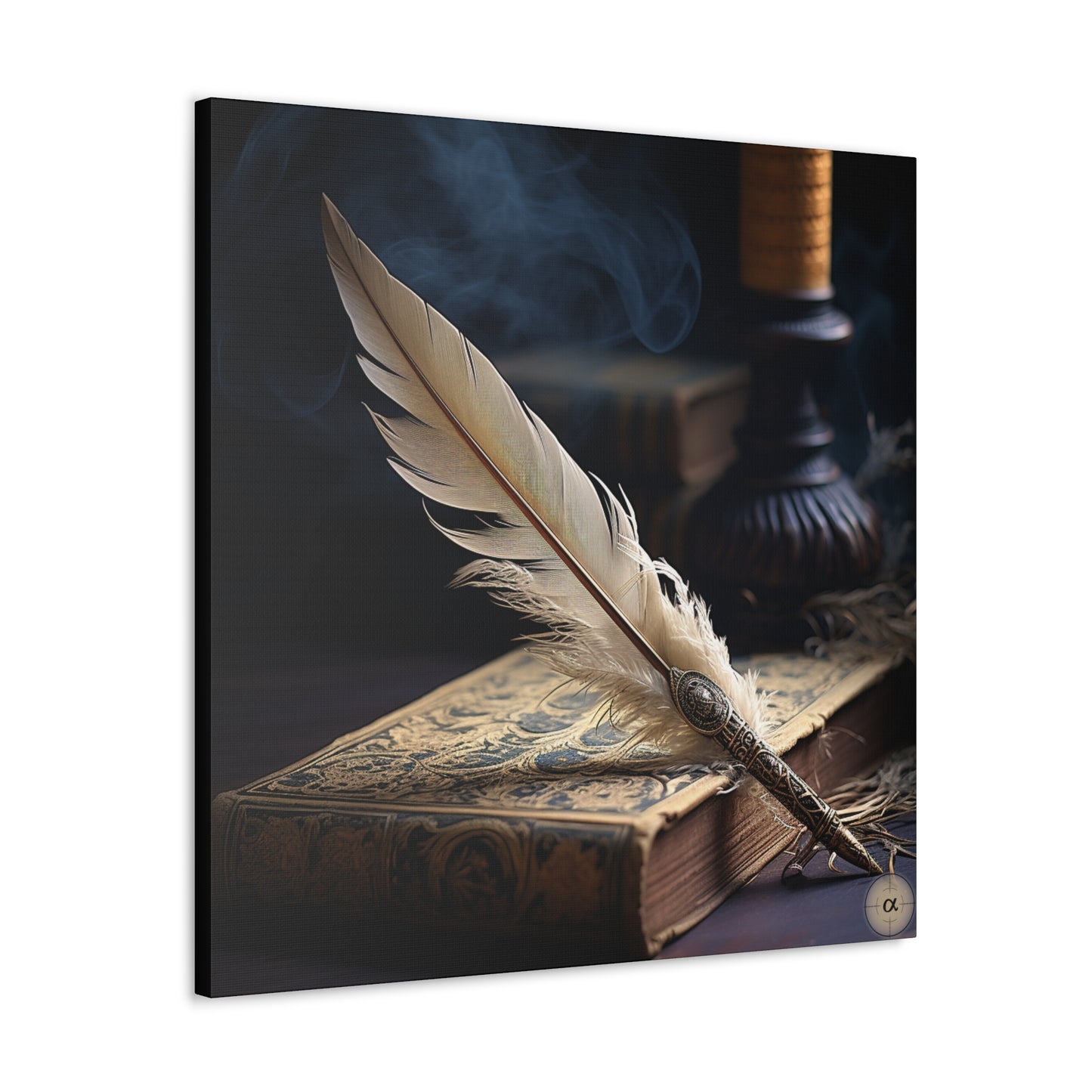 Art by Kendyll: "Quill and Journal" on Canvas